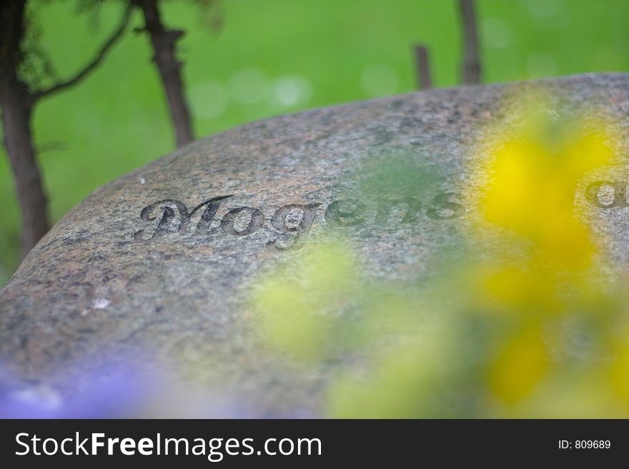 In a cemetary in denmark