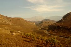 Winter Scene In The Drakensberg Mountains Stock Photography Winter Scene In The Drakensberg Mountains Stock Photography