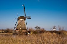 Beautiful Windmill Landscape At Kinderdijk Royalty Free Stock Photos Beautiful Windmill Landscape At Kinderdijk Royalty Free Stock Photos