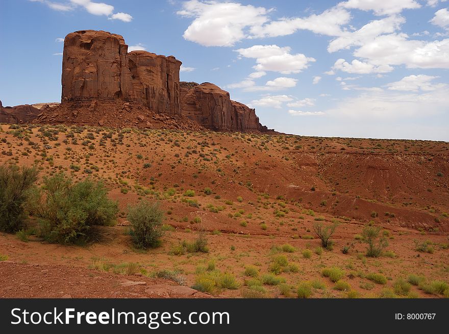 A View of the Monument Valley - Utah