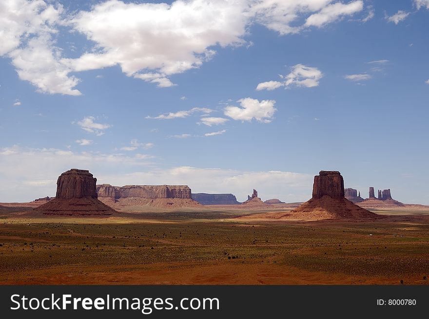 A View of the Monument Valley - Utah