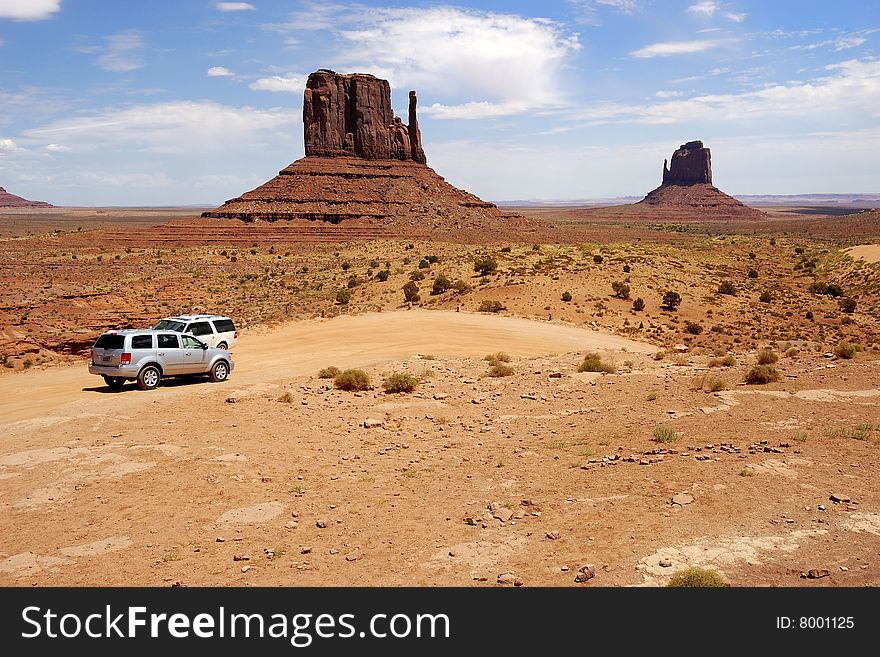 A View of the Monument Valley - Utah