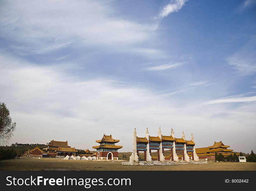 Tomb of the qing dynasty in china, hebei. Tomb of the qing dynasty in china, hebei