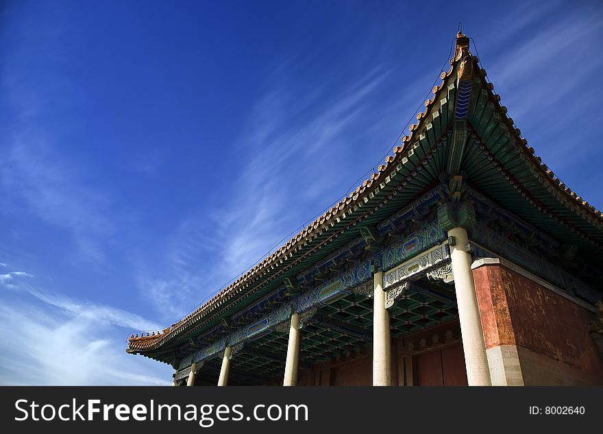 The chinese buildings in the qingdongling. The chinese buildings in the qingdongling.