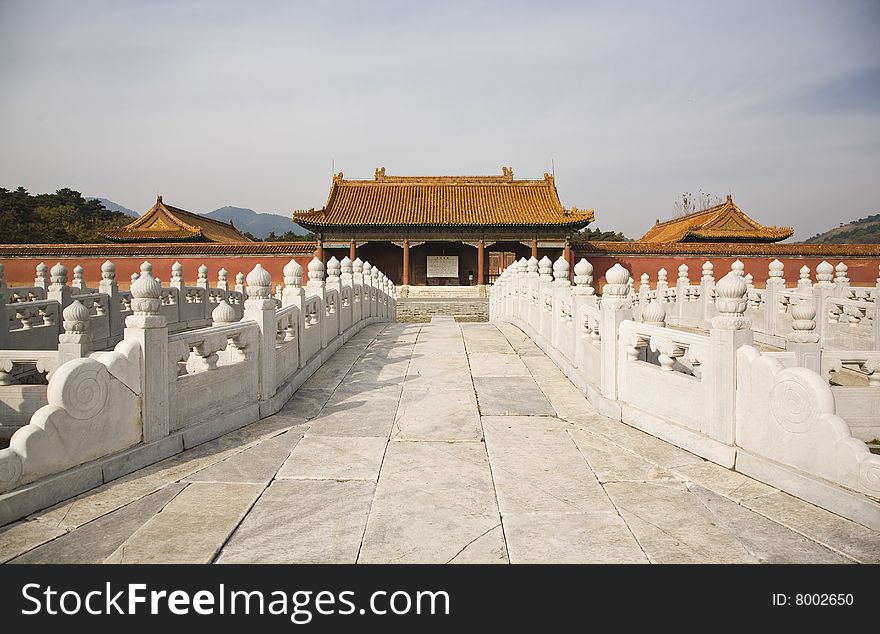 The tomb of emperor kangxi, king mausoleum. The tomb of emperor kangxi, king mausoleum