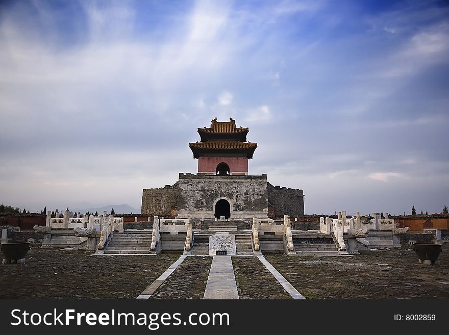 The tomb of emperor qianlong, king mausoleum. The tomb of emperor qianlong, king mausoleum