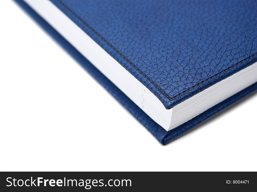 Blue book isolated on white