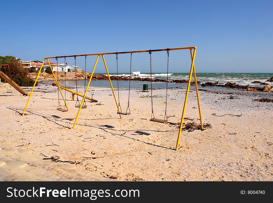 Playground on beach - West Coast, South Africa
