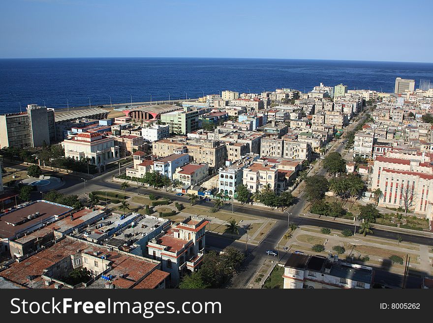 Havana view from a roof of tall building (II). Havana view from a roof of tall building (II)