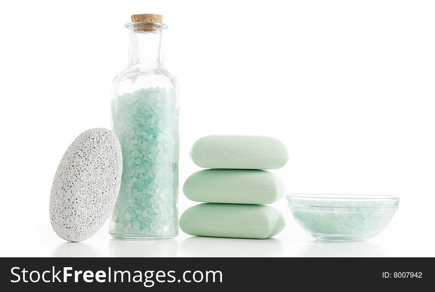 Bath products being displayed against a white background. Bath products being displayed against a white background.