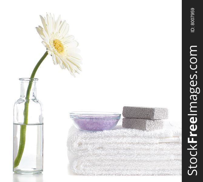 Bath products being displayed on a white background. Bath products being displayed on a white background.