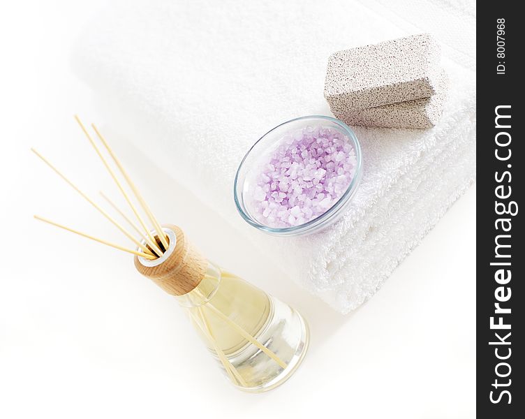 Bath products being displayed against a white background. Bath products being displayed against a white background.