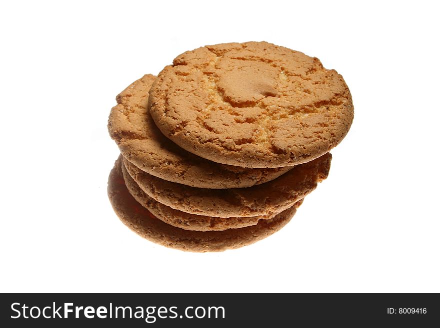 Sweet Cookies Isolated On A White