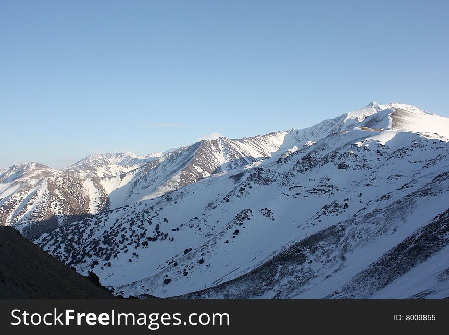 Photo skim on mouting pass Hudzhand-Dushanbe. Photo skim on mouting pass Hudzhand-Dushanbe