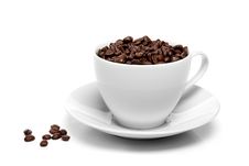 Cup Of Coffee Beans Isolated Royalty Free Stock Photo Cup Of Coffee Beans Isolated Royalty Free Stock Photo