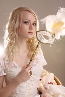Woman With Mask Royalty Free Stock Photo Woman With Mask Royalty Free Stock Photo