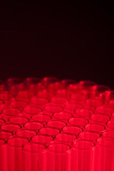 Close-up Of Empty Test Tubes In Red Royalty Free Stock Photos Close-up Of Empty Test Tubes In Red Royalty Free Stock Photos