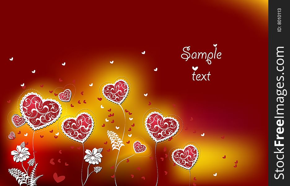 Background with heart for valentine day. Background with heart for valentine day