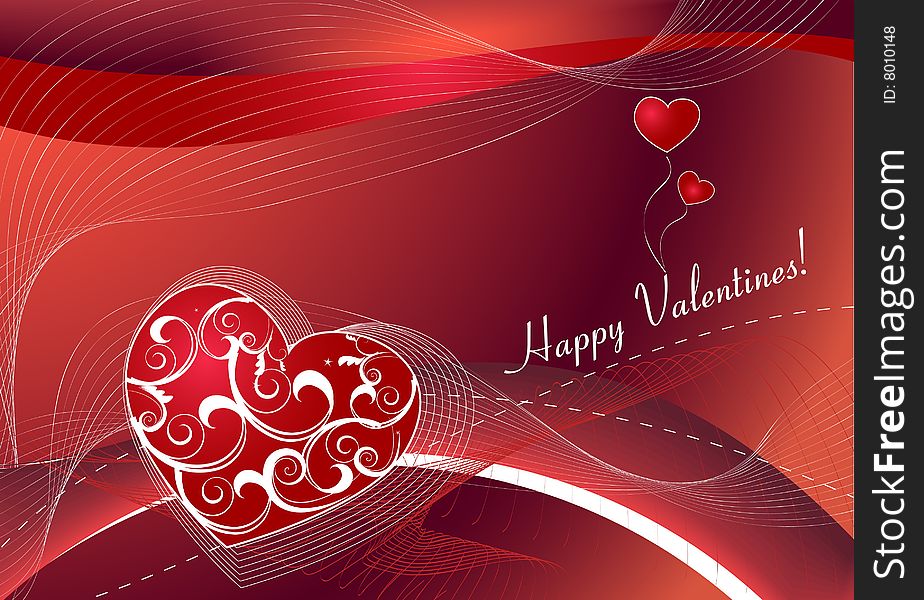 Romantic background for valentine day