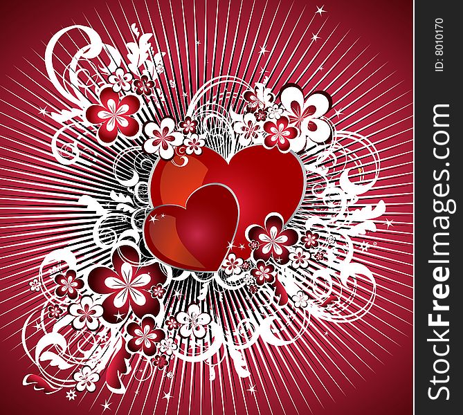 Romantic red background  valentine day. Romantic red background  valentine day