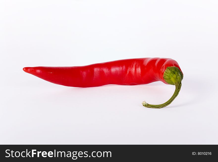 Red chili pepper isolated on white. Red chili pepper isolated on white