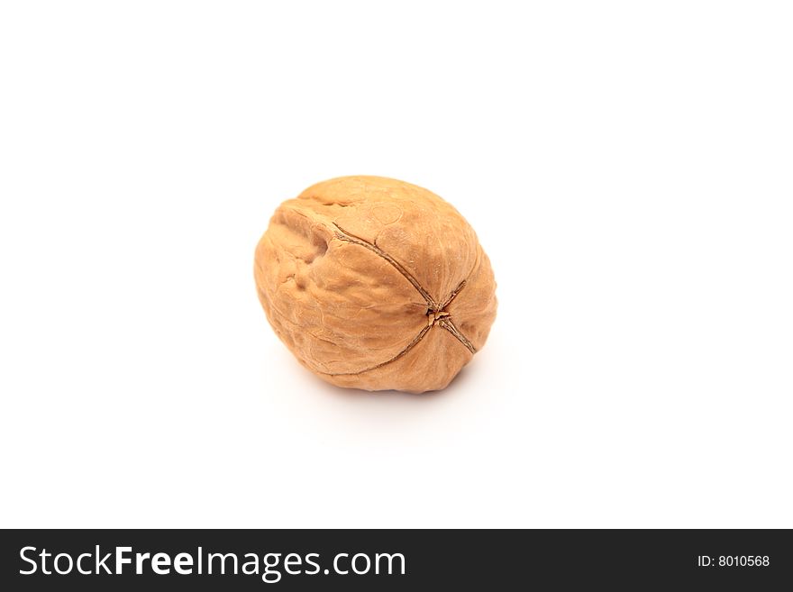 Walnut isolated on white background