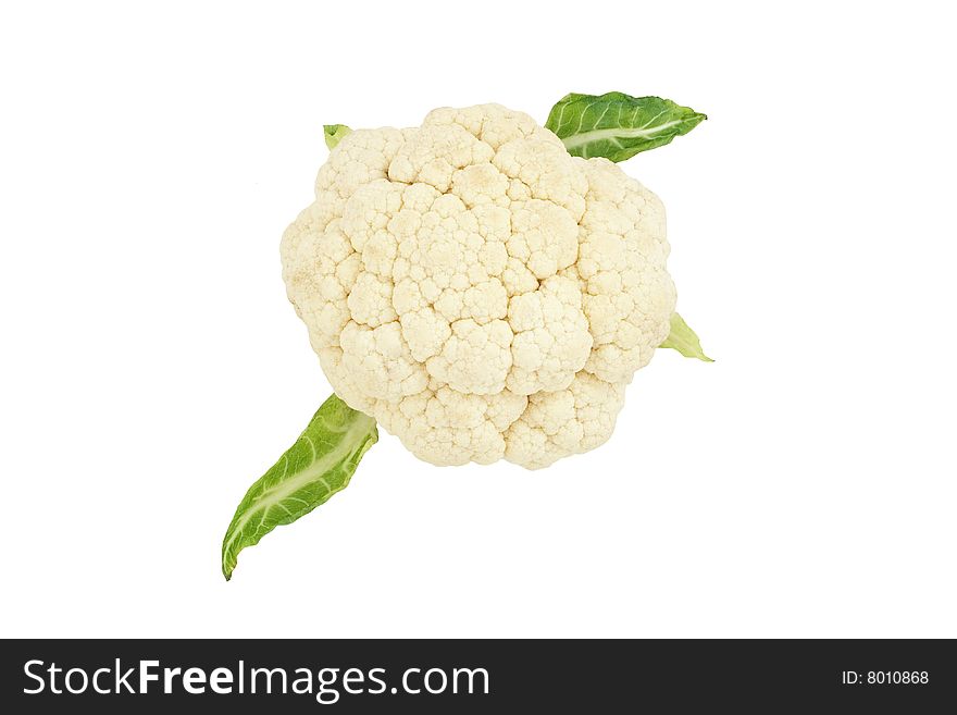 Cauliflower isolated on white background. Cauliflower isolated on white background
