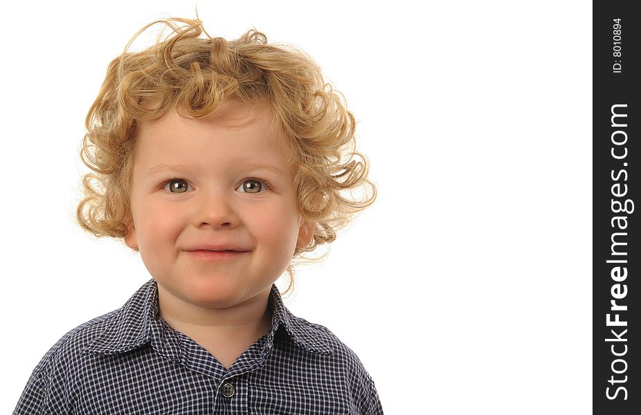 Very Cute Image of a Young Boy Isolated. Very Cute Image of a Young Boy Isolated