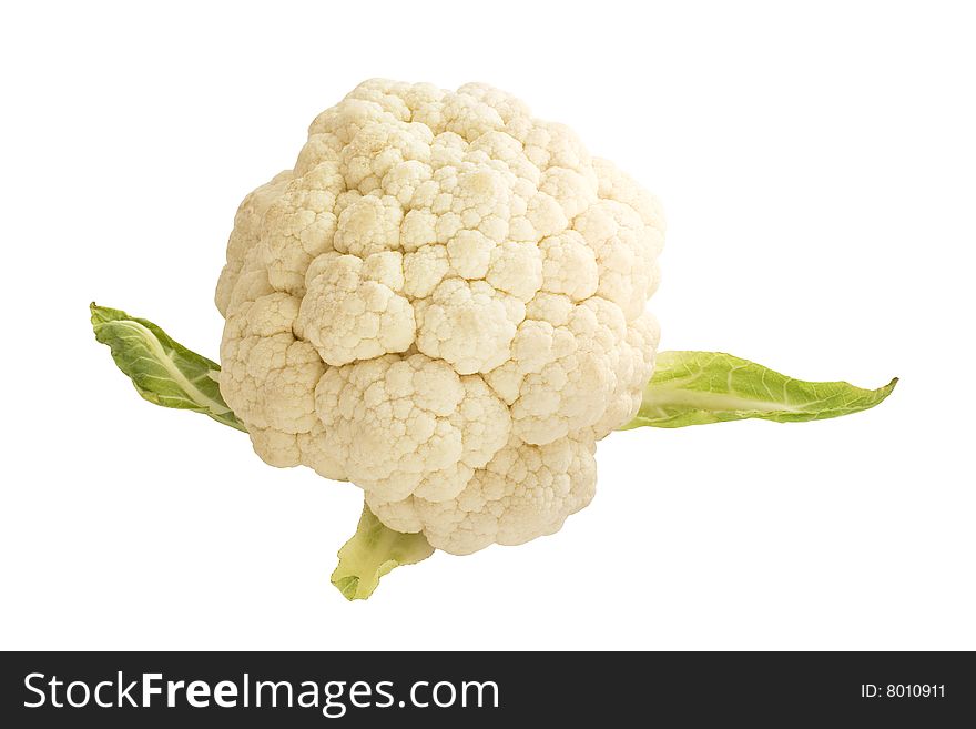 Cauliflower isolated on white background. Cauliflower isolated on white background