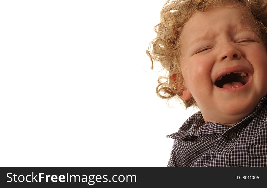 Cute Image Of a Little Boy Crying