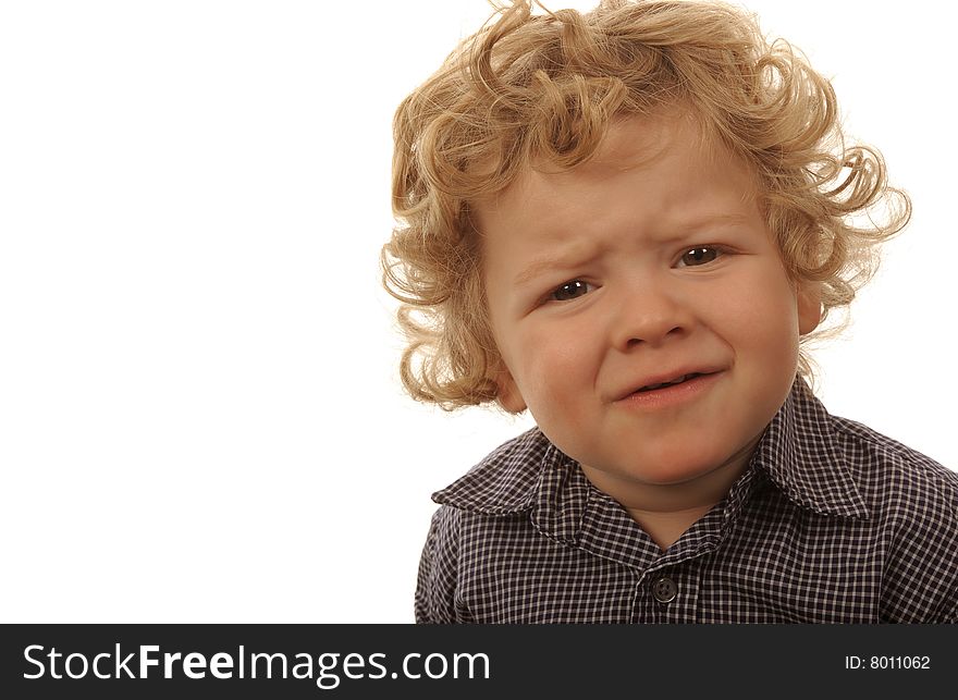 Very Cute Image of a young Boy Isolated. Very Cute Image of a young Boy Isolated