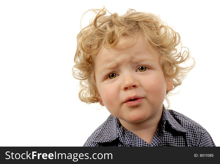 Cute Image of a little Boy isolated