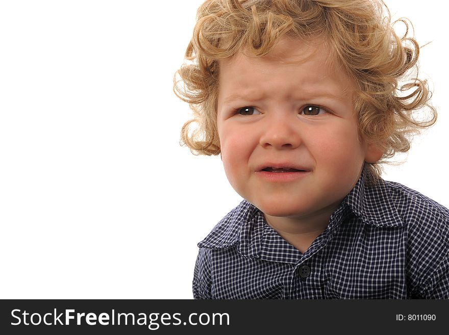 Very Cute Image of a Young Boy Isolated. Very Cute Image of a Young Boy Isolated