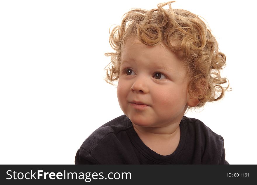 Very Cute Image Of a Little Boy Isolated