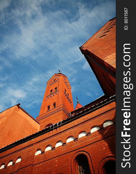 Roman Catholic Church.Blue sky