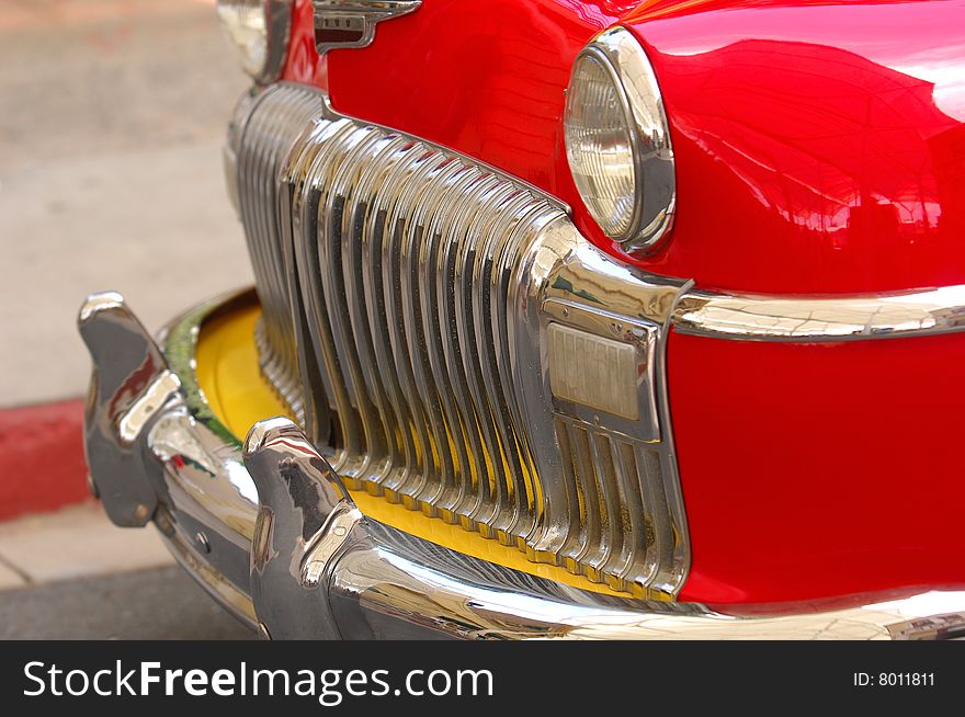 Bright Colorful vintage  classic car