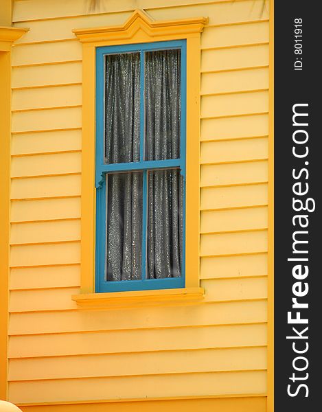 Colorful Outdoor Window on bright building