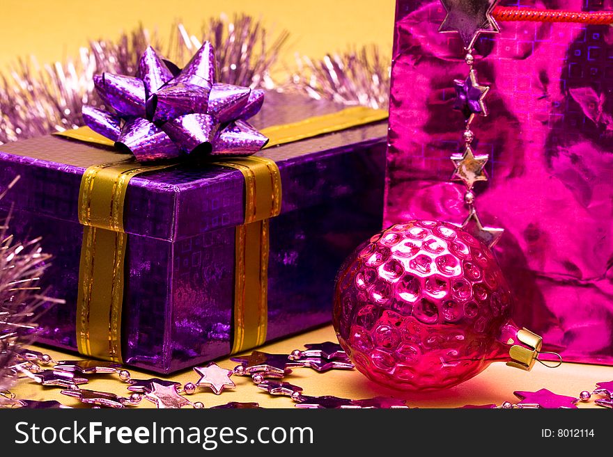 Violet gift box
