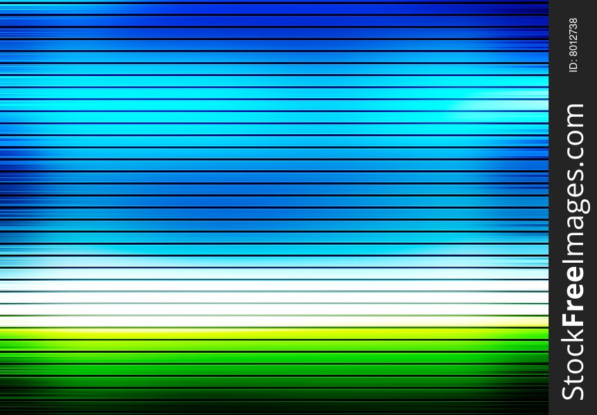 Blue, white, yellow and green transformation. Abstract illustration. Blue, white, yellow and green transformation. Abstract illustration