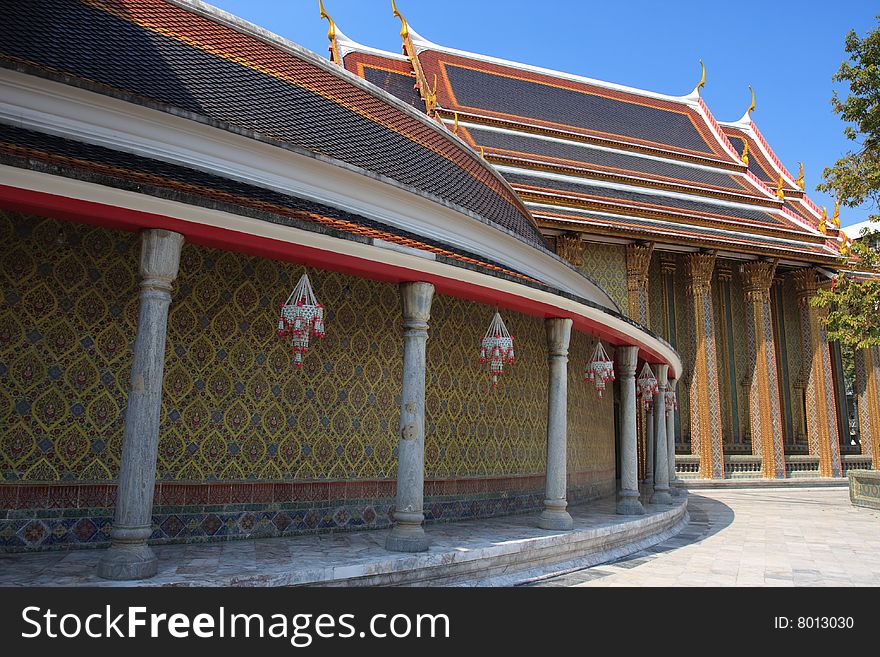 Rajabhopit temple in bangkok