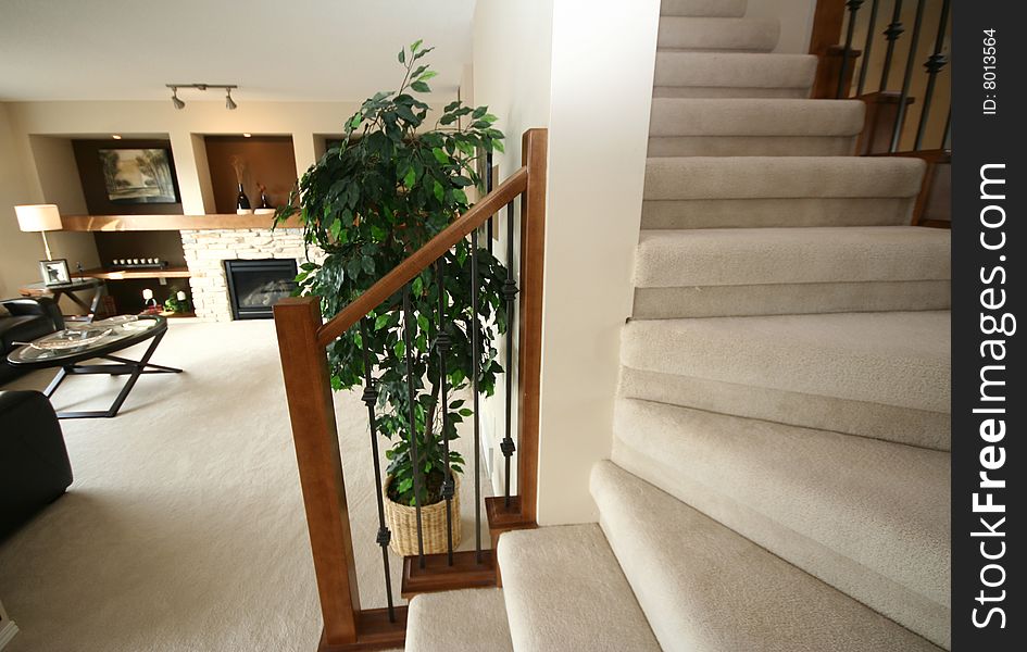 An interior shot of a living room.