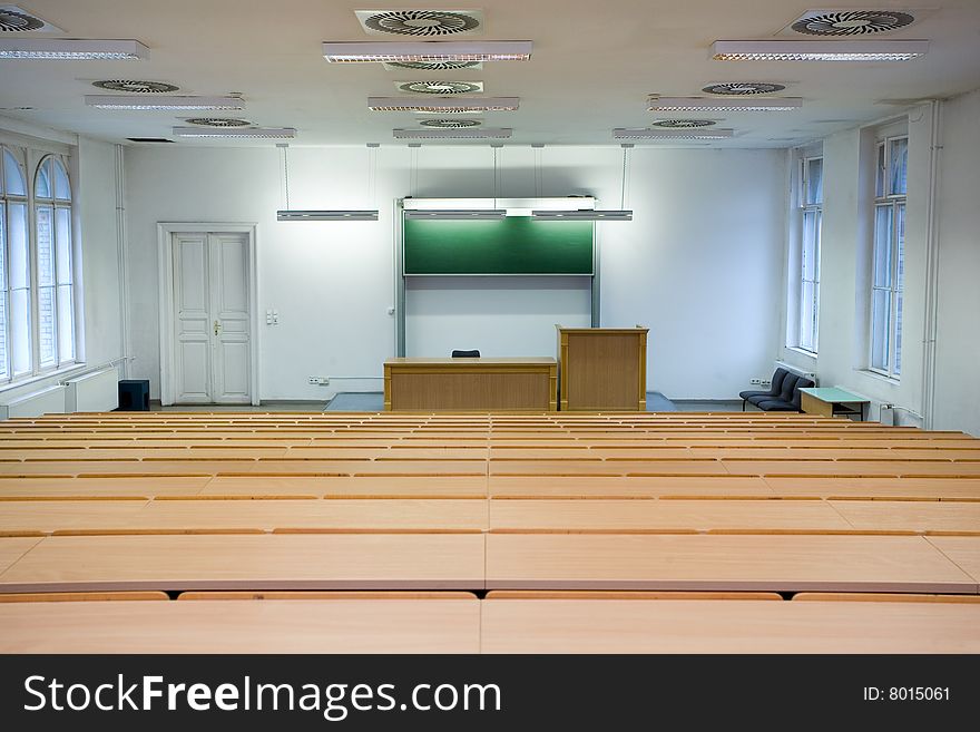 Empty classroom