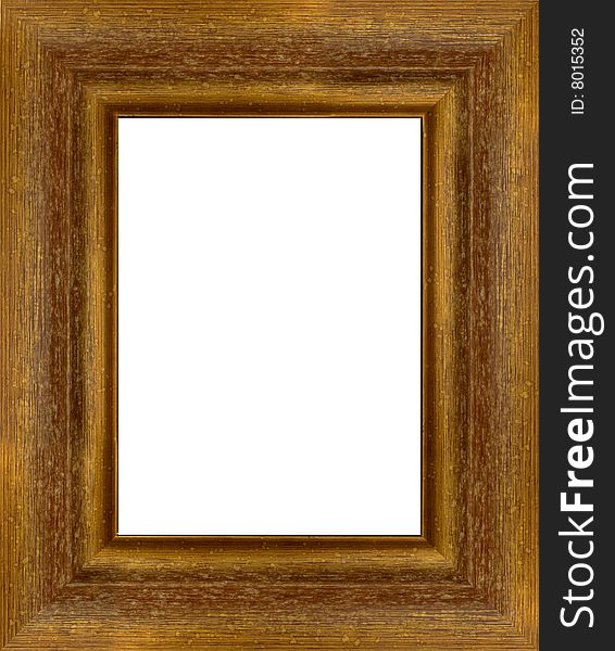 A picture frame on a white