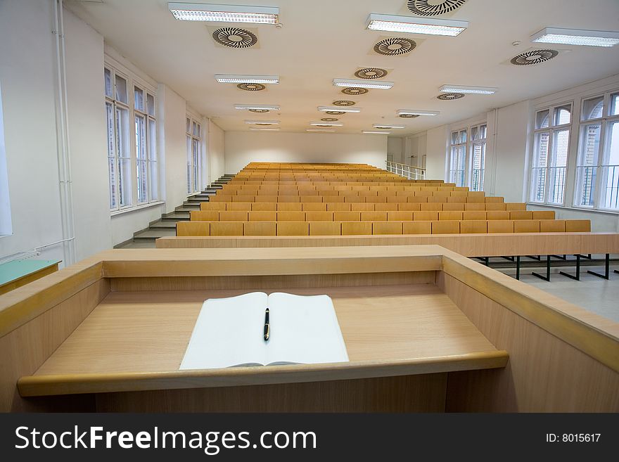 Empty classroom