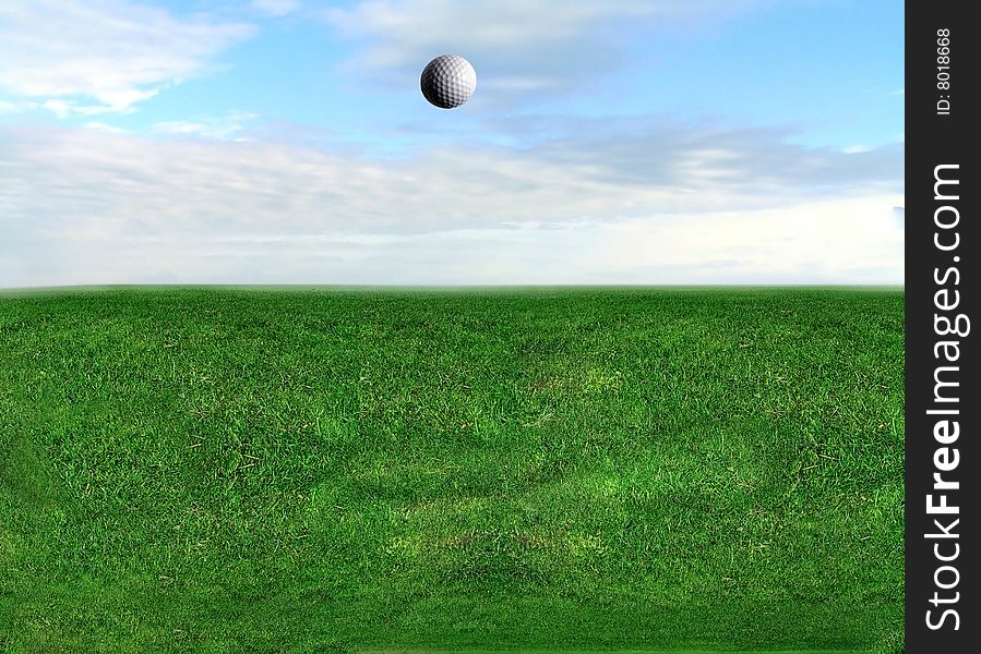 Golf Ball Flying