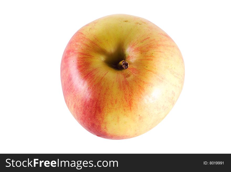 Apple under the light background