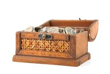 Open Chest With Lot Of Coins Stock Photo Open Chest With Lot Of Coins Stock Photo