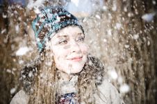 Woman And Snow Stock Photos Woman And Snow Stock Photos