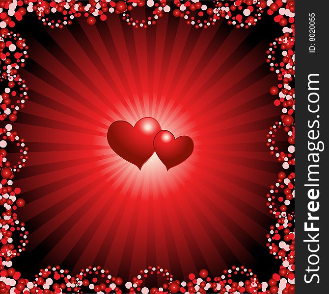 Valentine background for your design, vector illustration