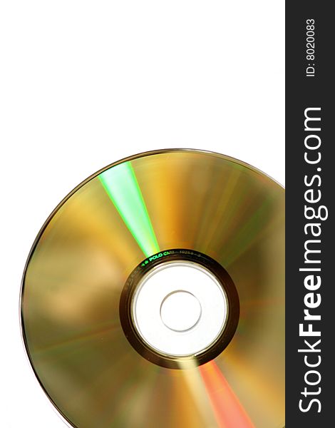 Compact Disc in white background. Compact Disc in white background.